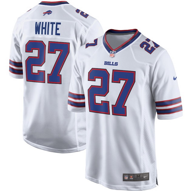 mens nike tredavious white white buffalo bills game player jersey